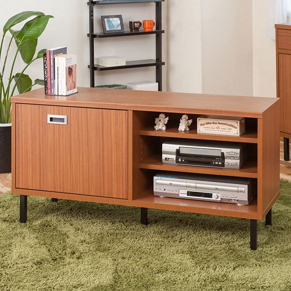 楽天市場】テレビ台 ローボード 折れ戸タイプ スチール脚 アメリカン