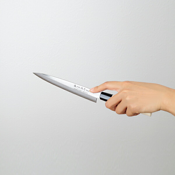 楽天市場】刺身包丁 21cm 濃州正宗 日本製 ステンレス 白木柄 （ 刺身