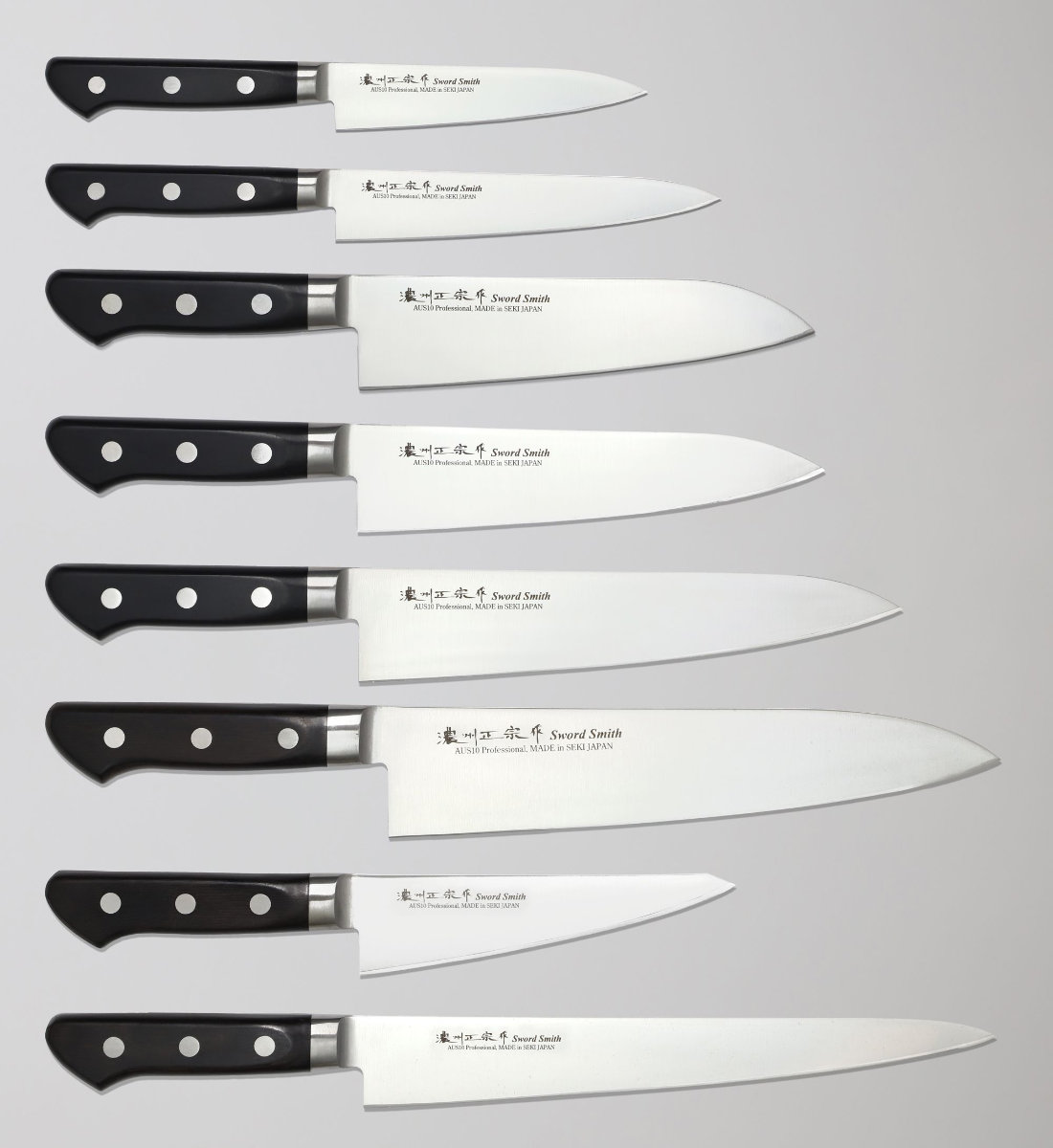 楽天市場】三徳包丁 刃渡り18cm 濃州正宗作 プロフェッショナル10A