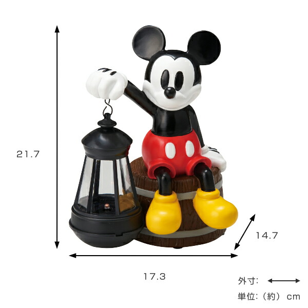 楽天市場】ガーデンオーナメント ソーラーライト ミッキーマウス