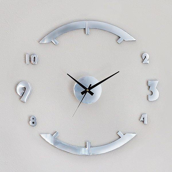 楽天市場】時計 掛け時計 DIY CLOCK シルバー ウォールクロック