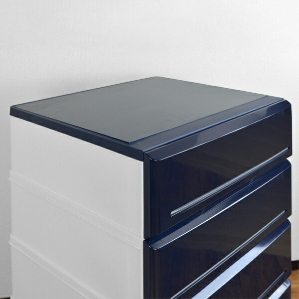 楽天市場】チェスト 木製天板 タンス 収納 幅52cm 5段 鏡面 仕上げ