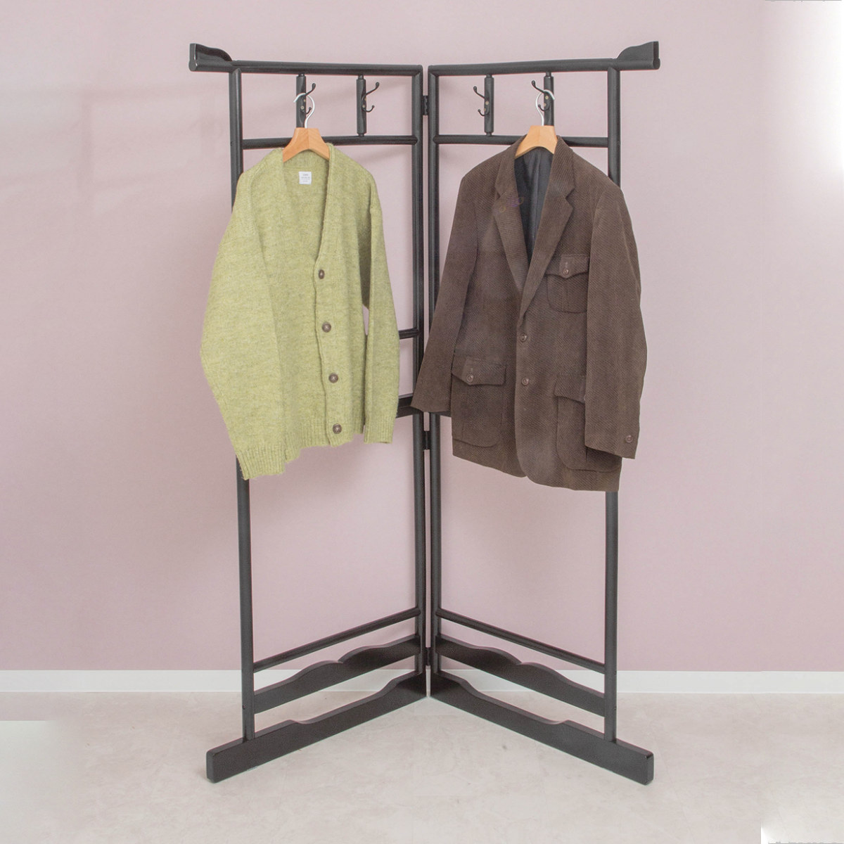 楽天市場】衣桁 2段 木製 和装ハンガーラック 高さ172.5cm （ 送料無料