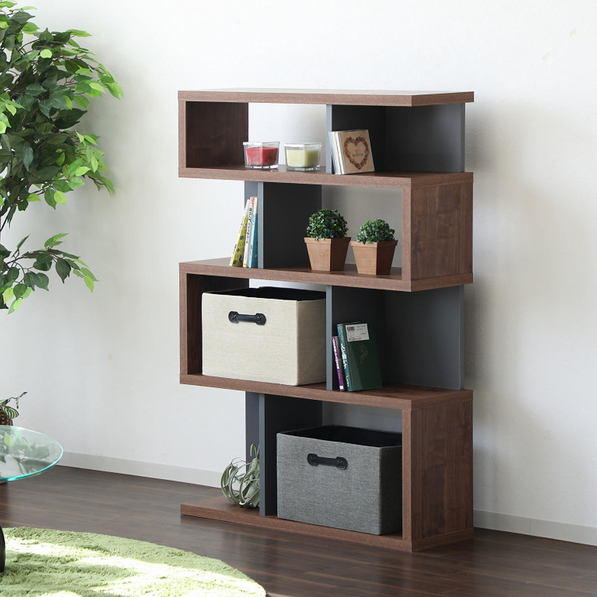 楽天市場】ジグザグラック 4段 オープンラック 日本製 幅88cm