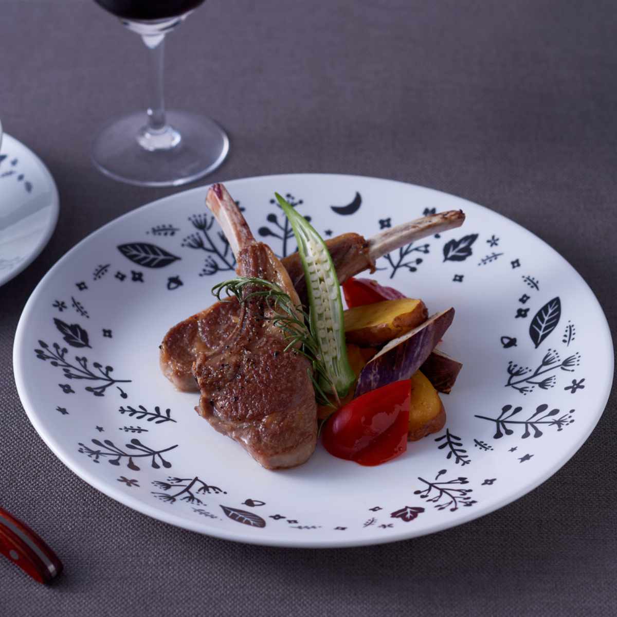 楽天市場】食器 5点セット CORELLE コレール ムーンライトフォレスト