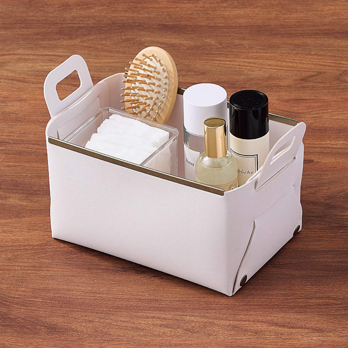 楽天市場】収納ボックス フェイクレザー CUBEケース S 小物収納 卓上