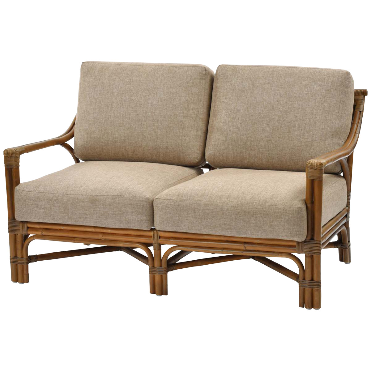 楽天市場】籐 ソファ 2人掛け クッション付 アジアン家具 Breeze 幅