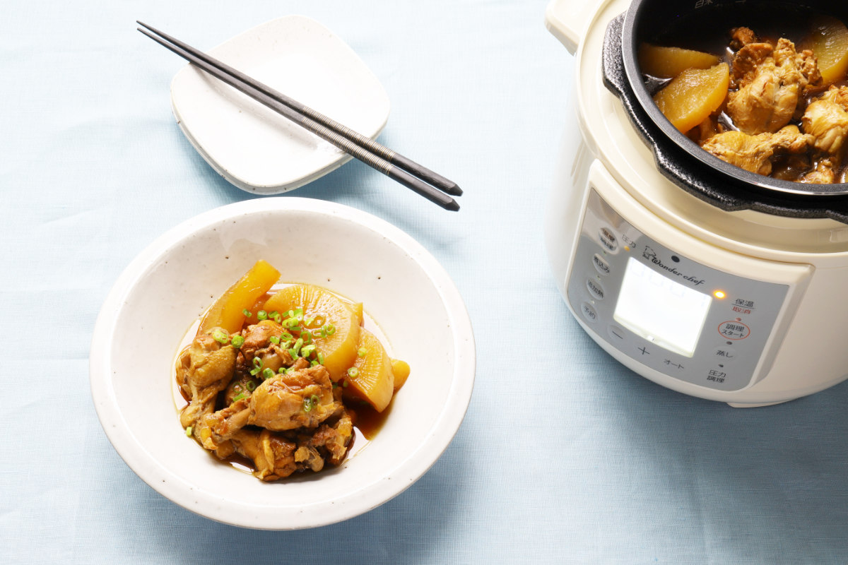 楽天市場】電気圧力鍋 4L マイコン 楽ポン ヌージュ ワンダーシェフ