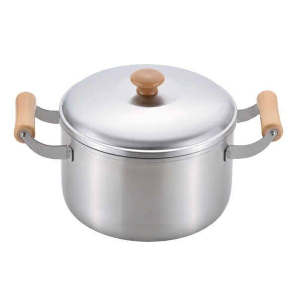 楽天市場】両手鍋 22cm 深型 IH対応 ステンレス 千歳 木柄深型両手鍋