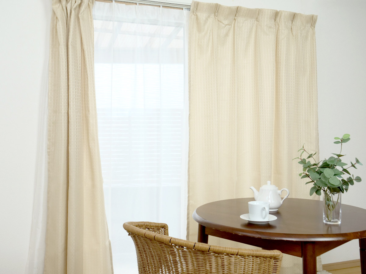 楽天市場】カーテン 4枚セット 幅100cm×丈135cm ドレープカーテン
