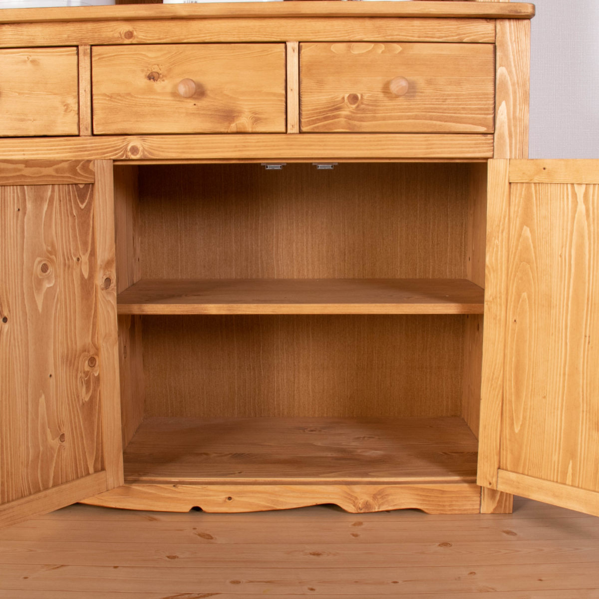 楽天市場】カップボード カントリー調 食器棚 パイン材 Farmer 幅120cm