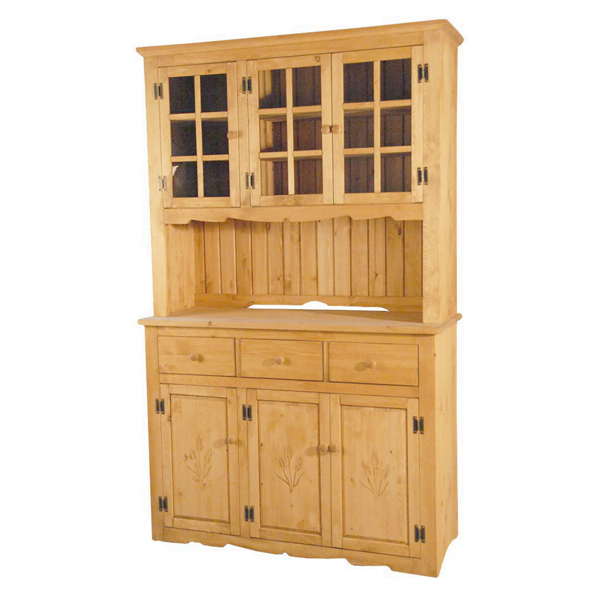 楽天市場】カップボード カントリー調 食器棚 パイン材 Farmer 幅120cm
