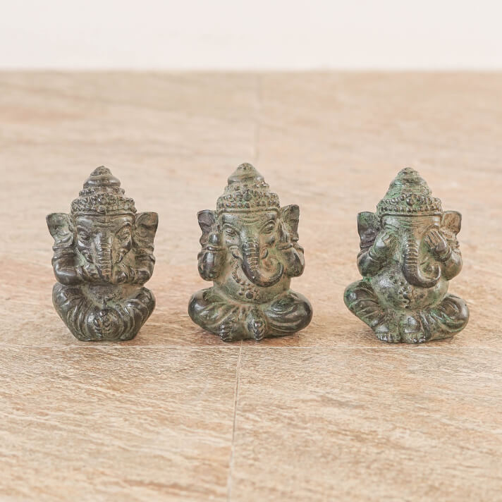 楽天市場】ガネーシャ 玄関 インテリア アジアン オブジェ ブロンズ 像