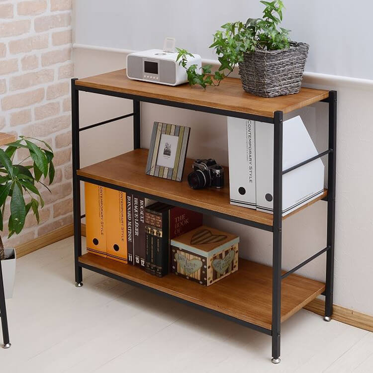 楽天市場】アンティーク調3段ラック 棚 シェルフ オープンシェルフ