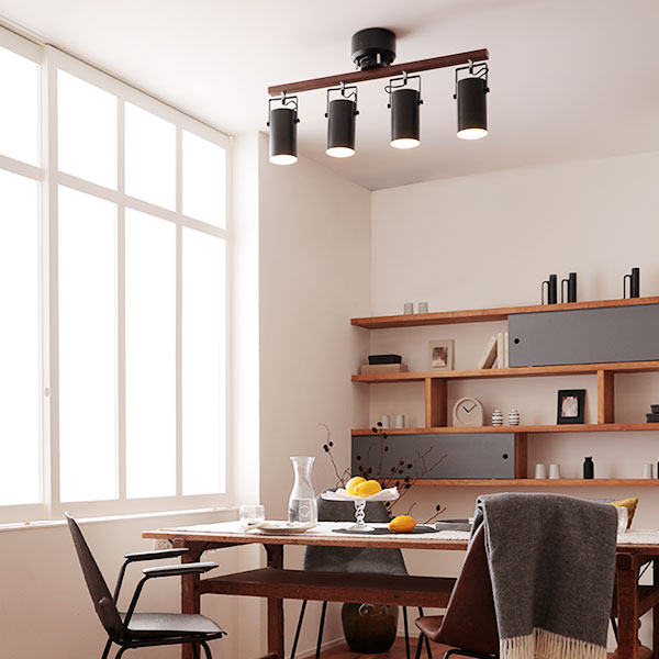 楽天市場】シーリングライト スポットライト 4灯 led 照明 天井照明