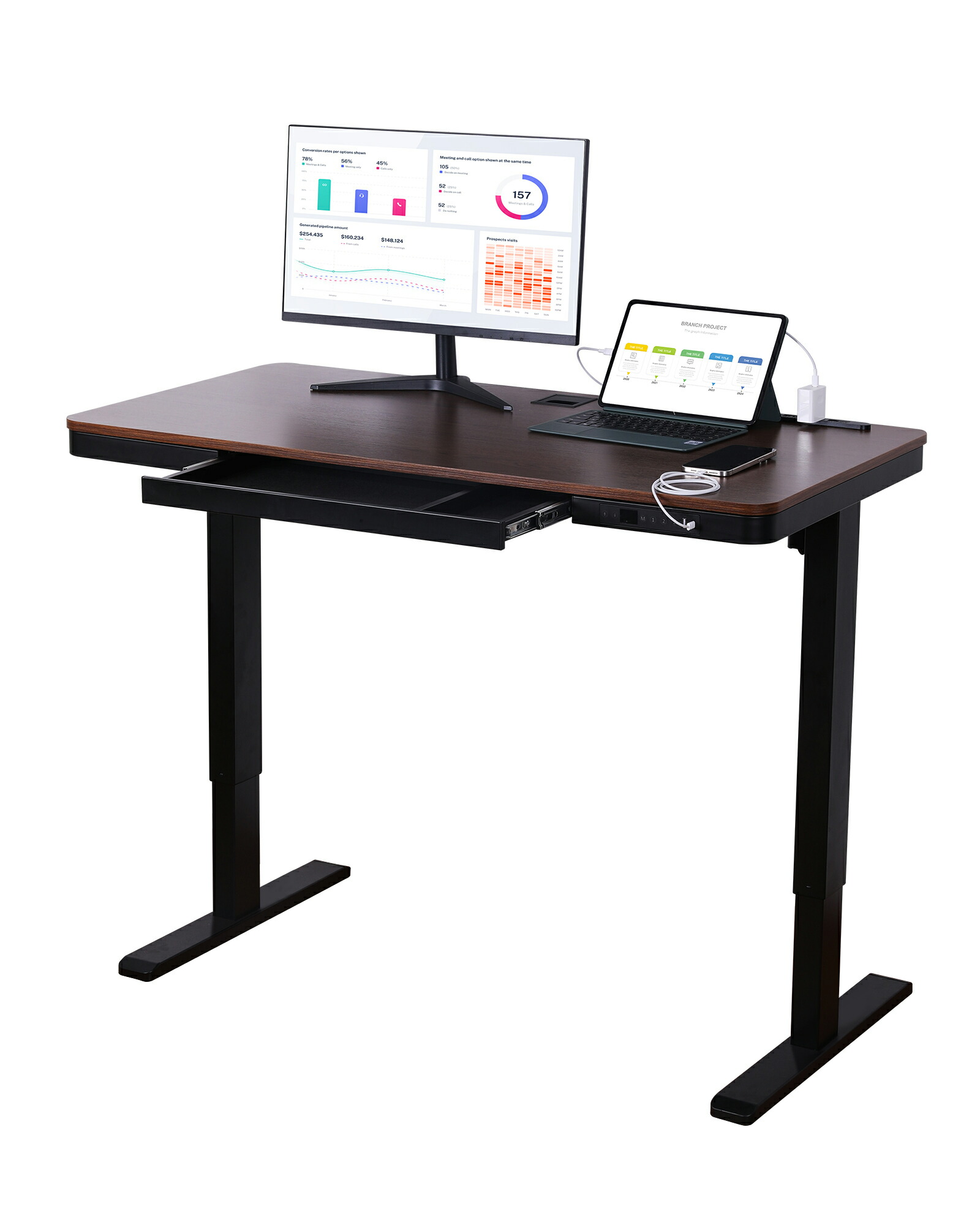 楽天市場】LSTLIFE 昇降デスク 電動昇降デスク スタンディングデスク