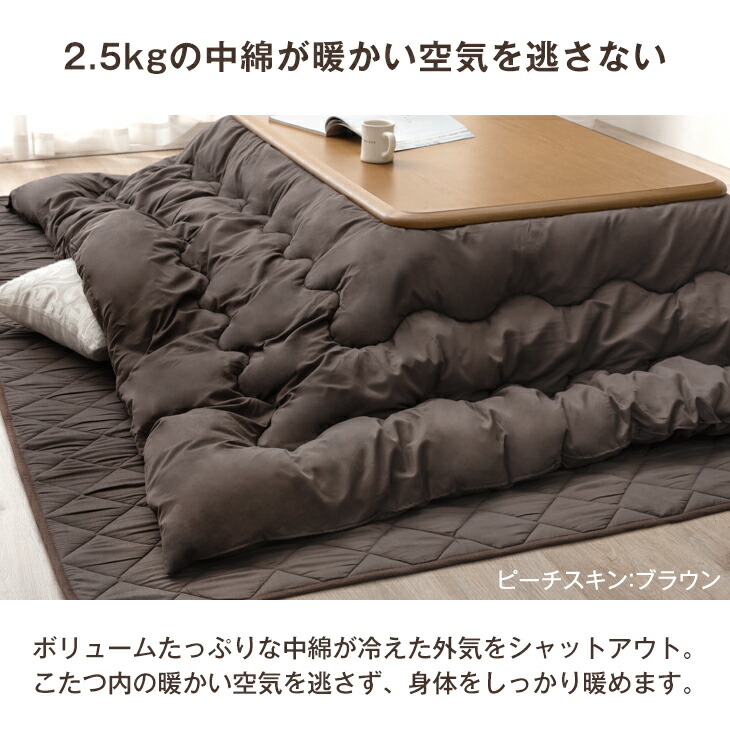 楽天市場】【最大120×90対応】こたつ布団 掛敷セット ウレタン入り