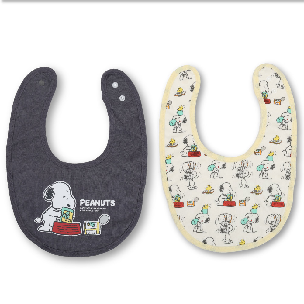 楽天市場】スヌーピー スタイ 2枚組 PEANUTS ベビー よだれかけ