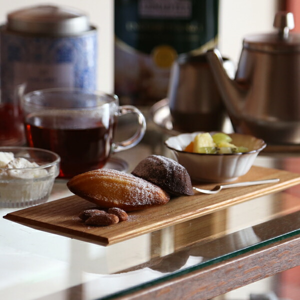 楽天市場】四十沢木材工芸 KITO 匙面菓子皿 長角 木製 銘々皿 取り皿