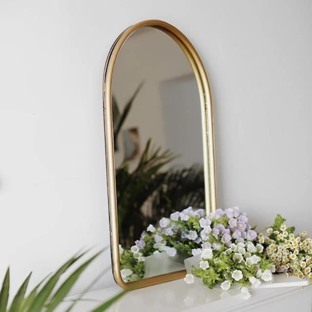 楽天市場】アーチ型ゴールドフレームミラー 壁掛けミラー ノルディック