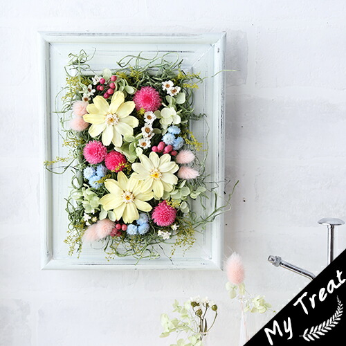 楽天市場】ガーデンフレーム プリザーブドフラワー 壁掛け フラワー