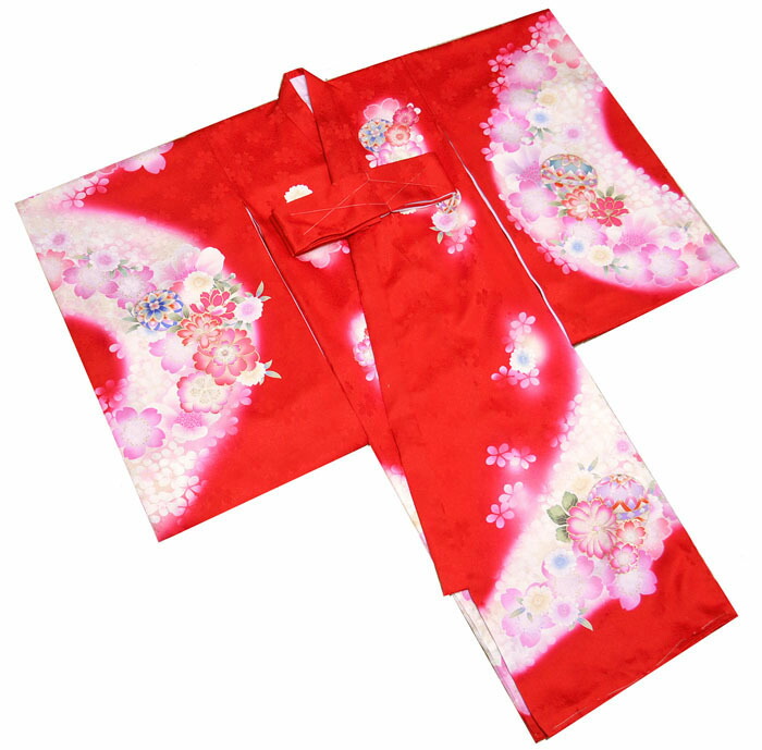 楽天市場】お宮参り 女の子 着物 女児 正絹 初着 産着 お祝い着 鈴に桜