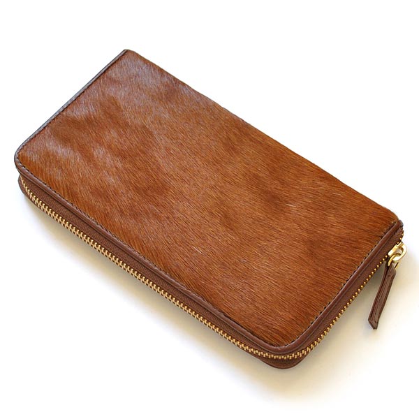 楽天市場】ラウンドファスナー 長財布 ブラウン 栗色 レザー 馬毛 馬革