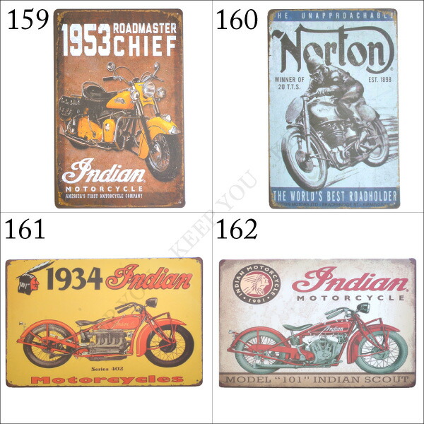 楽天市場】【メール便対応】アメリカン ブリキ看板 バイク MOTORCYCLE