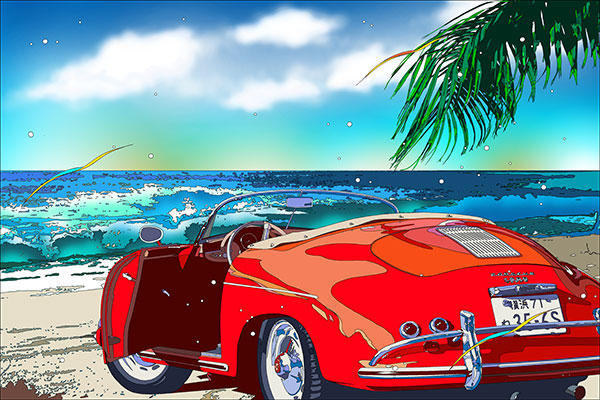 楽天市場】鈴木英人「二人の気持」-COUPLE HEART- 2001年 EMグラフ 額