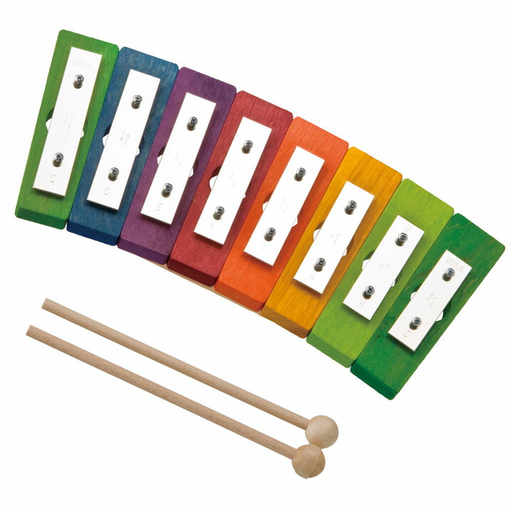 楽天市場】鉄琴 デコア社 レインボーグロッケン ダイヤ8音 楽譜付き