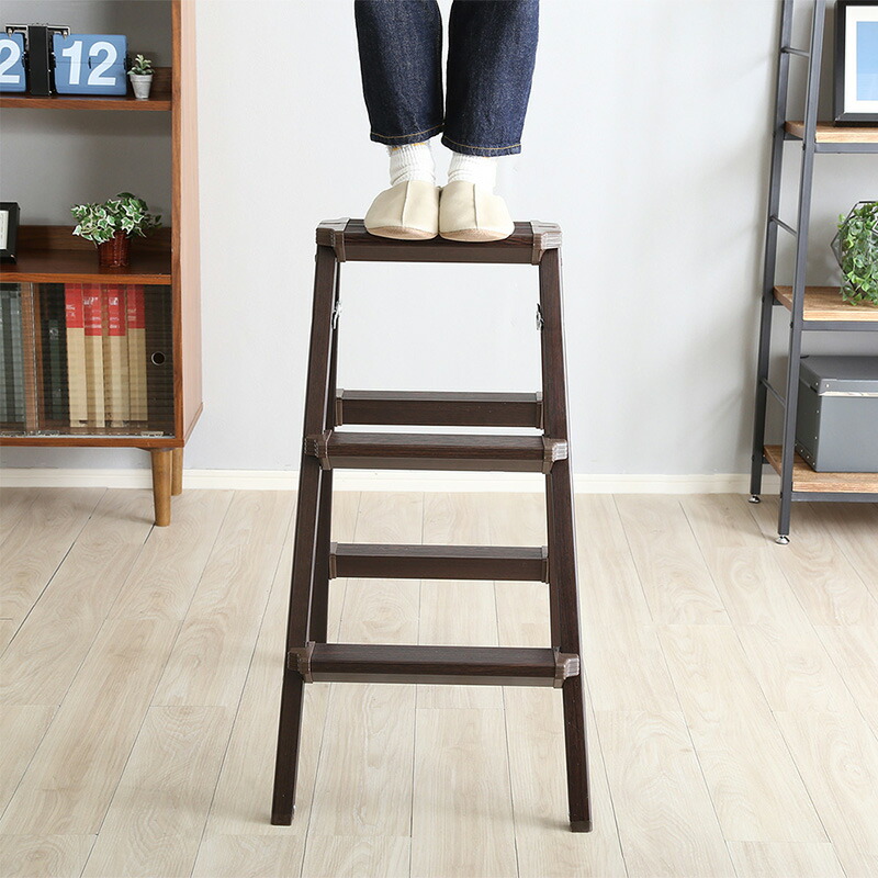 楽天市場】商品名 MOV 脚立 折りたたみ 踏み台 Lサイズオーク