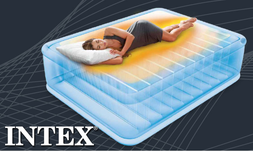 楽天市場】INTEX 電動エアーベッド ワイドダブル Thermalux サーマ