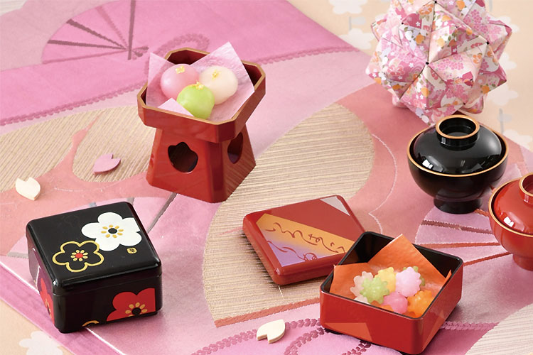 楽天市場】ミニ屠蘇器”HAKOYA ミニミニ三方 朱” おもてなし 迎春