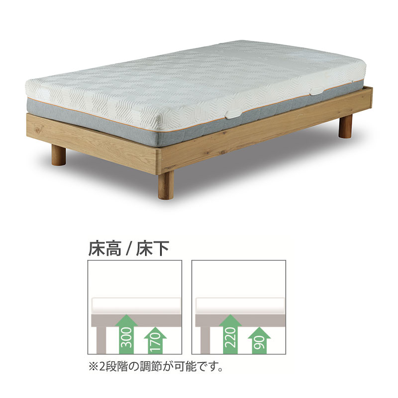 楽天市場】(正規品)ベッドフレーム ヘッドレスタイプ スノコタイプ