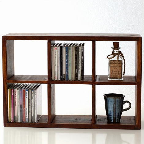 楽天市場】CDラック おしゃれ 天然木 木製 CD収納 飾り棚 収納ボックス