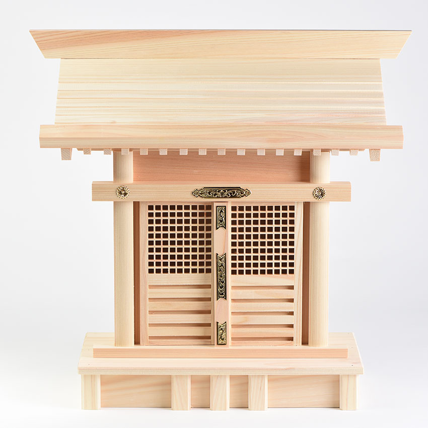 楽天市場】神棚 稲荷宮 格子戸 格子宮 神棚［ひのき 特製品］ 国産