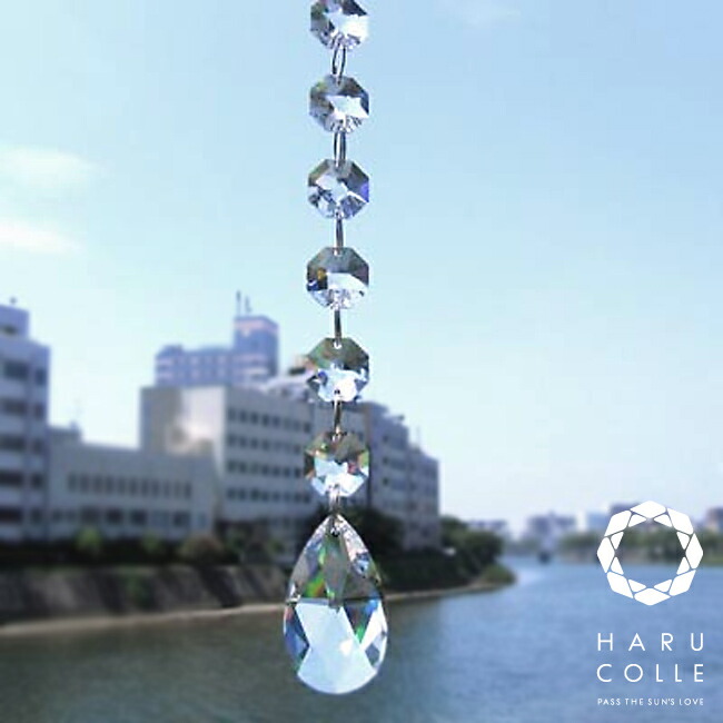 楽天市場】【Oct6 Pear Shape】 サンキャッチャー クリスタルガラス