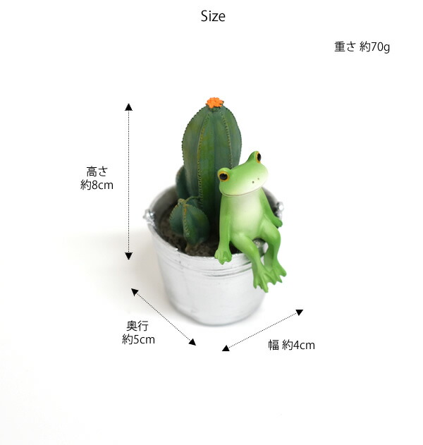 楽天市場】【新商品】DK54 Copeau コポー サボテンとお座りカエル