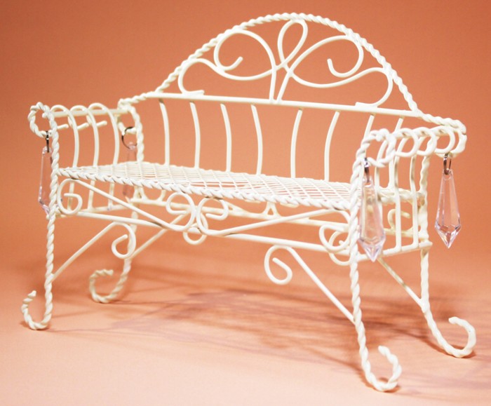 楽天市場】ワイヤーベンチ【M】 幅21×奥行6×高さ14cm フラワーベース