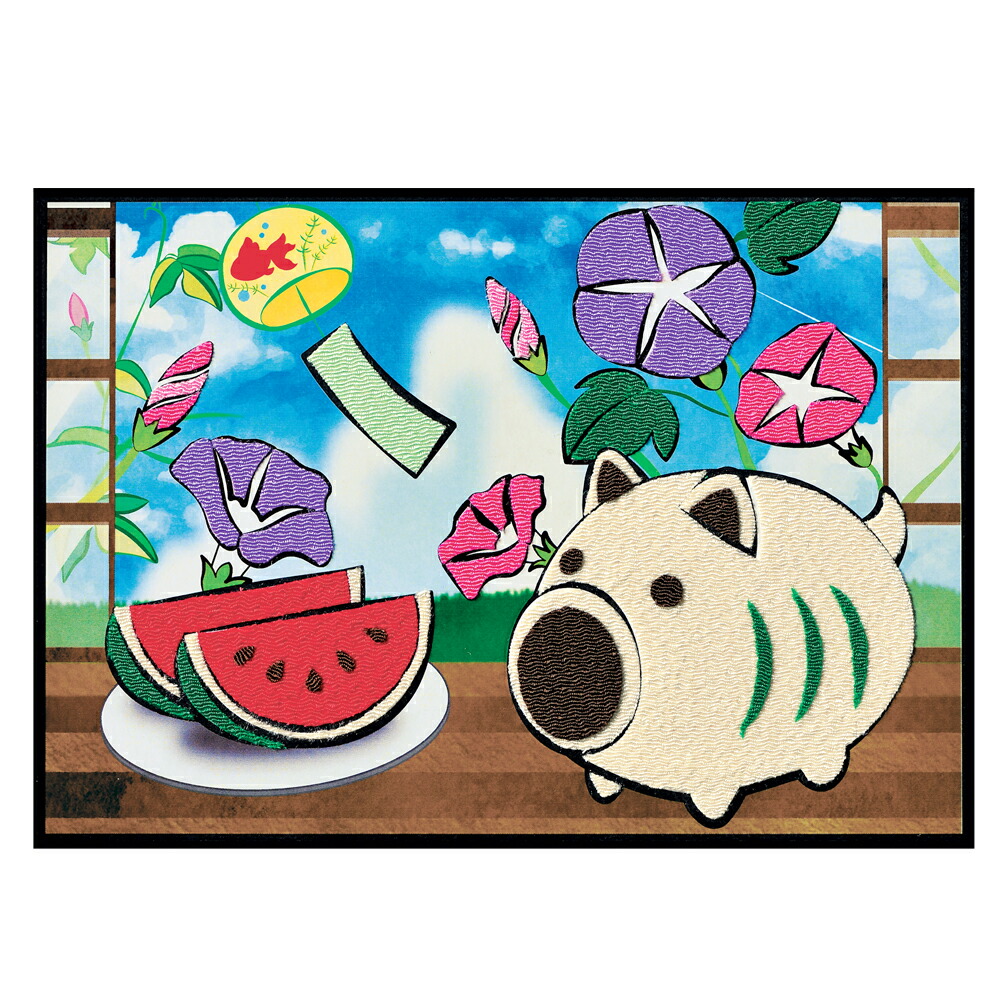 楽天市場】貼り絵 で作る 日本の夏 手作り キット スタンド 付き
