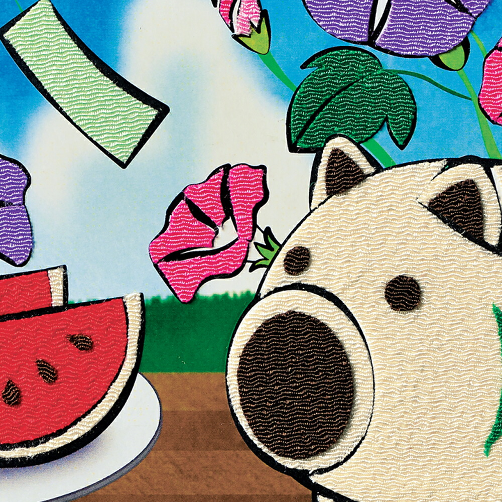 楽天市場】貼り絵 で作る 日本の夏 手作り キット スタンド 付き