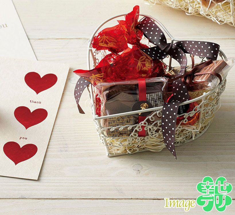 幸せ ハート ワイヤー バスケット 2カラー ミニハート型 バスケット 計13個