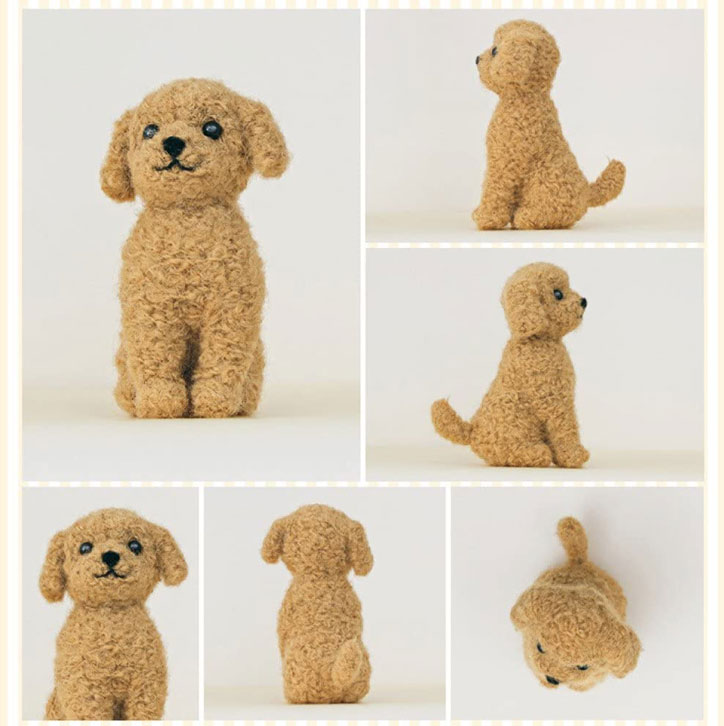 楽天市場】アプリコットカラーのトイプードル手作りキット 羊毛