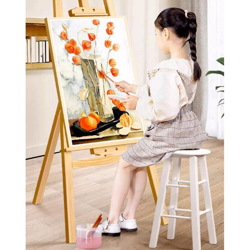 楽天市場】イーゼル スタンド ナチュラル 木製イーゼル 高さ調節可能