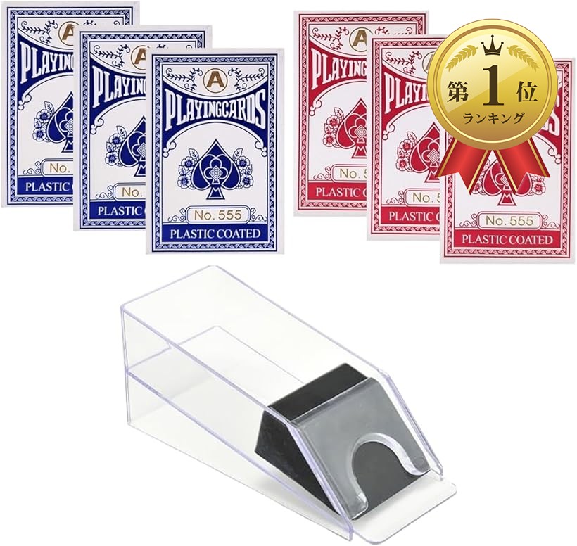 楽天市場】トランプ 6パック カードシュー カジノ ポーカー マジック