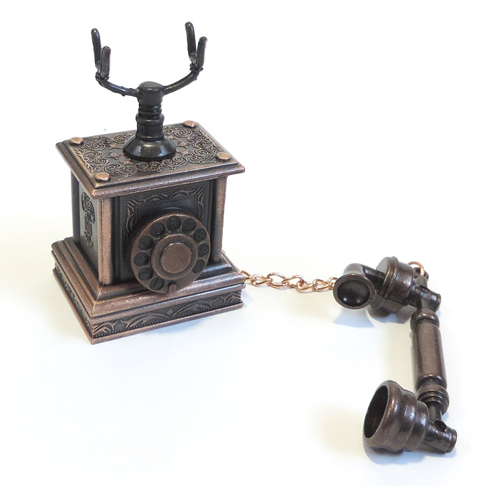 楽天市場】アンティーク鉛筆削り 電話 アンティークシャープナー