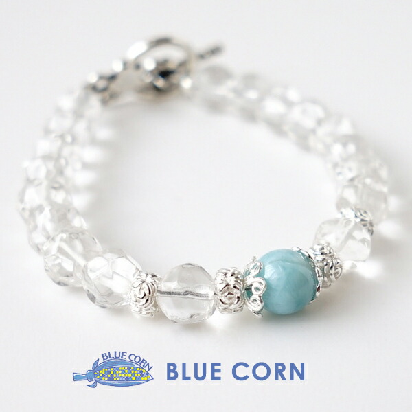 楽天市場】ラリマー ヒマラヤ水晶 水晶 ブレスレット パワーストーン