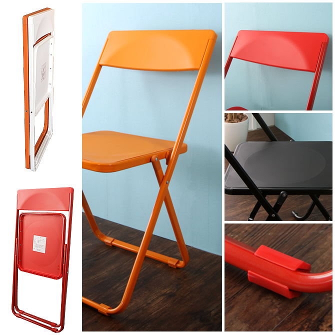 楽天市場】折りたたみ椅子 フォールディングチェア 背もたれ付き 1台