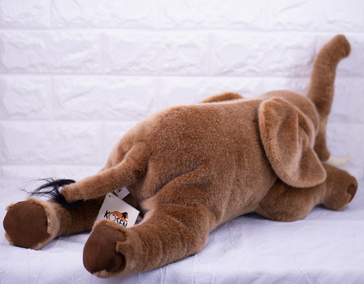 楽天市場】ケーセン ぬいぐるみ Kosen ゾウ 寝そべり 55cm Elephant