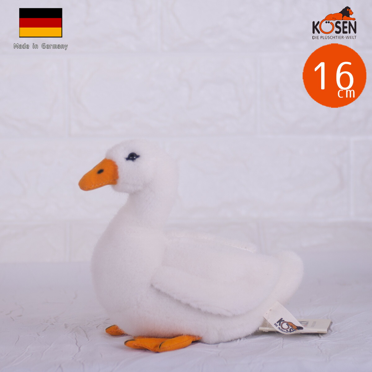 楽天市場】ケーセン ぬいぐるみ 白いアヒル 7740 全長16cm ウェブ